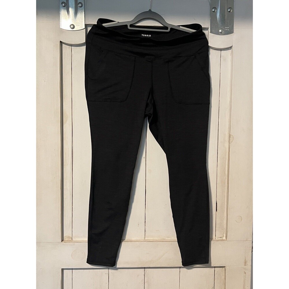 NWT Torrid 1 Active Full Length Legging w Pockets Black Performance Core, 1X
